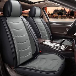 Seat Covers Fit for Hyundai Tucson 2010-2023 2024 2025: Full Set Leather Car Seat Covers Waterproof Automotive Seat Cushions Covers (2 Row 5 Seats, Black)