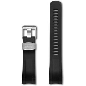 Crafter Blue TD01 شريط ساعة ذو نهاية منحنية حزام مطاطي بديل لتيودور هيريتاج 41 ملم بلاك باي 79230، 79350، 79363، 79730 إلخ