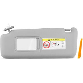 Left Driver Side Sun Visor Fit for Lexus GX460 2010-2022 Replace 74320-60D22-A0, Gray