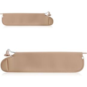 2Pcs Driver & Passenger Side Sun Visor Without Light Fit for Jeep Wrangler TJ 1997 1998 1999 2000 2001 2002, Brown in Kuwait