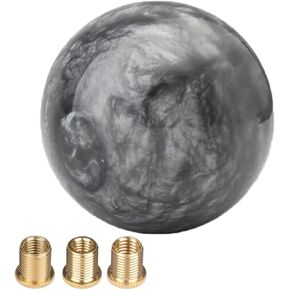 Round Ball Shift Knob Marble Style Universal Gear Shift Knob with 3 Adapters M8x1.25 / M10x1.25 / M10x1.5 (Blue)