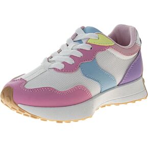 Casual Fashion Sneakers Lace Up Shoes - Kids Athletic Shoe Lightweight Breathable Tennis Running Sneaker (Sizes 12-13 Little Kid / 1-4 Big Kid)