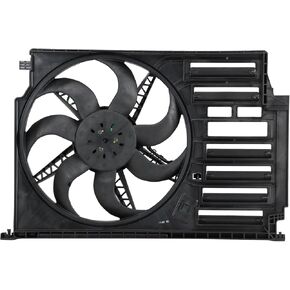 TRQ Radiator Cooling Fan Assembly Compatible with 2020-2022 BMW X1 X2 2020-2023 Mini Cooper 2020-2021 Cooper Clubman Cooper Countryman BM3115147