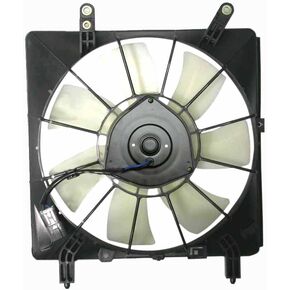 TRQ A/C Condenser Cooling Fan Assembly Compatible with 2002-2006 Acura RSX AC3113103