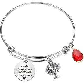 CENWA Funny G-ma Gift G-ma is My Name Spoiling Bracelet Grandma Christmas Birthday Present