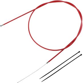 Universal 61"/1550mm Brake Cable Fit for Baja Doodle Bug DB30 Blitz Dirt Bug Racer Coleman CT100U CC100X Baja Doodle Bug DB30 98cc 100cc 3hp Motovox Powersport Mini Bike Parts Yellow