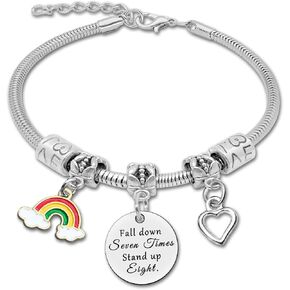 DlaeKua Inspirational Gifts for Women Inspirational Bracelets Friend Inspirational Gifts Positive Gifts for Coworkers Encouragement Gifts Cheer Up Gifts Motivational Gift Friendship Gifts