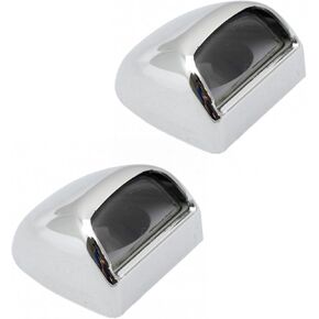 TRQ Rear Chrome License Plate Light Lens Pair for 99-05 Silverado Sierra Truck