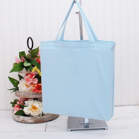 Premium Canvas Tote Bag by Threadart |Single Pack| Reusable Heavy Duty 100% Cotton | Holds up to 40lbs | Eco Friendly | Large Size 14.5x17x3" - Black in Kuwait