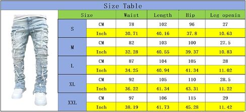 Stacked Jeans Men Skinny Ripped Jeans Slim Fit Denim Pants Y2K Goth Harajuku Emo Jeans Trouser in Saudi Arabia