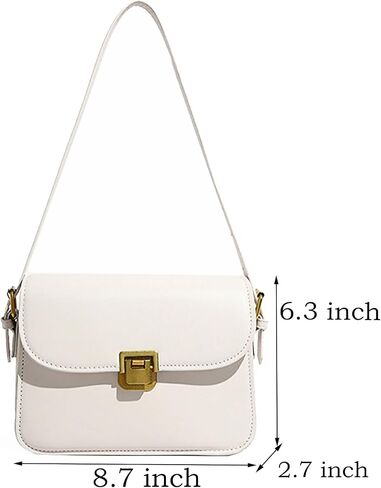 Shoulder Bag for Women Black Small Purse Retro Crossbody Purse Trendy Brown Purse Women's Shoulder Handbags Purses in Saudi Arabia