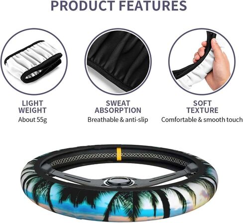 Gudetama Cute Steering Wheel Cover,Warm in Winter and Cool in Summer,15 in Universal Accessory for Diverse Car Fashion Elastic Breathable Silicone Anti-Slip Decor Cover for Men Women in Saudi Arabia