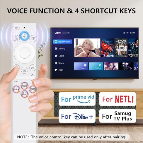 L5B83G (الجيل الثالث) جهاز تحكم عن بعد صوتي بديل مناسب لعصا التلفزيون الذكية Amazon Fire (الجيل الثاني، الجيل الثالث، Lite، 4K)، مناسب لمكعب التلفزيون الذكي Amazon Fire (الجيل الأول والجيل الثاني)، وعصا التلفزيون الذكية AMZ in Kuwait
