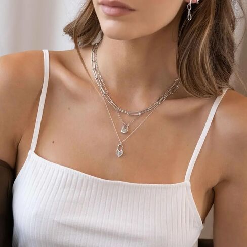OAK & LUNA - Personalized Initial Lock Necklace with Diamond Options in Kuwait