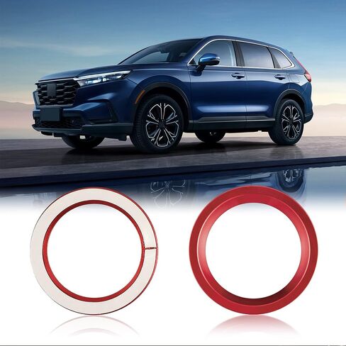TOMALL Engine Start Stop Push Button Cover Trim Compatible with Honda CRV 2016-2022 HRV Aluminum Car Keyless Engine Ignition Button Cap Decoration Accessories Ring (Red) in Saudi Arabia