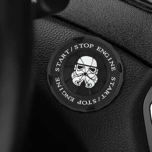 Push to Start Button Cover Rotary Push Start Button Cover,Car Accessories Engine Start Stop Button Cover, Motorcycle Ignition Key Switch Cover,Car Stickers Interior Decor Gift in Saudi Arabia