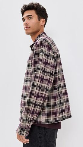 OBEY Men's Alton Zip Shirt Jacket in Saudi Arabia