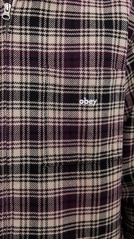 OBEY Men's Alton Zip Shirt Jacket in Saudi Arabia