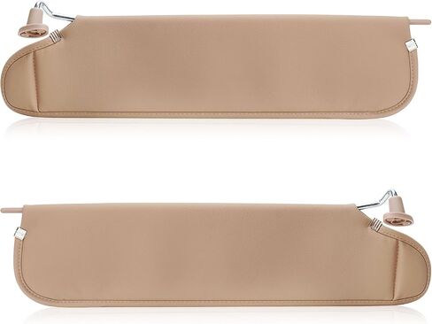 قطعتان من واقي الشمس من جانب السائق والراكب بدون ضوء مناسب لسيارة جيب رانجلر TJ 1997 1998 1999 2000 2001 2002، بني in Kuwait