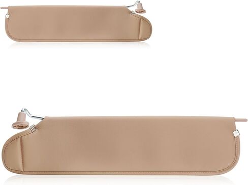 2Pcs Driver & Passenger Side Sun Visor Without Light Fit for Jeep Wrangler TJ 1997 1998 1999 2000 2001 2002, Brown in Kuwait