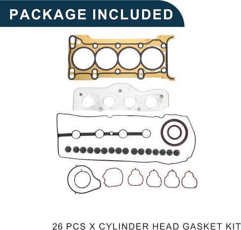 Cylinder Head Gasket Kit for Mazda Engine ZY-VE(DE5FS) Efficiency Seal No.8LA410271 Engine Engine Valve Gasket Set Black 1 Set in Saudi Arabia