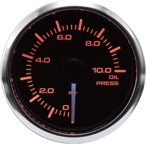 MOTOR METER RACING MGS Series 52mm 2-1/16" Digital Oil Pressure Gauge 0~150 PSI Black Dial Blue LED Display 12/24 Volt Waterproof in Kuwait