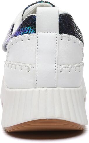 Bernal Girls Boys Sparkle Fashion Sequins Sneakers Kids Non Slip Hook and Loop Walking Shoes for Toddler/Little Kid/Big Kid in Kuwait