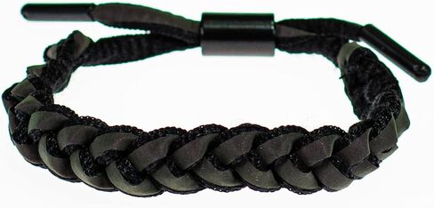 BlueRica Woven Rope Adjustable Reflective Braided Shoelace with Iridescent Colors Bracelet in Saudi Arabia