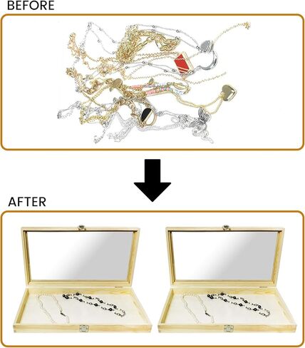 علبة عرض مجوهرات جديدة من الجلد الأسود مقاس 8.1 × 4.75 × 2 صندوق مجوهرات زجاجي متوسط ​​مع غطاء | حافظات عرض للمقتنيات | صندوق تجميع الصخور بمشبك معدني | حالة عرض الأحجار الكريمة in Kuwait