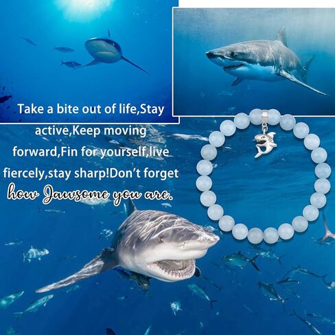 سوار القرش fullrainbow للنساء والرجال هدايا القرش لمحبي القرش هدايا تحت عنوان القرش مجوهرات القرش أشياء القرش هدايا حفلات القرش ديكور القرش هدايا للنساء in Kuwait