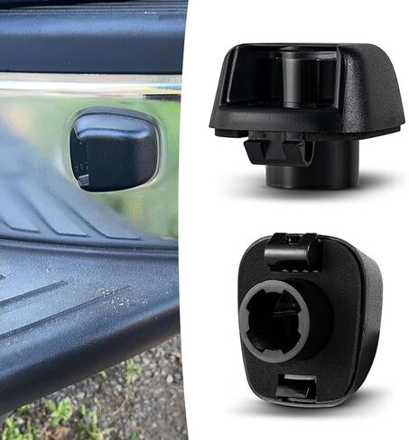 قطعتان من غطاء لوحة الترخيص، مجموعة غطاء مصباح LED مقاوم للماء، ملحقات بديلة واقية لمؤشر لوحة الترخيص، متوافقة مع نيسان نافارا 2007-2020 (أسود) in Kuwait