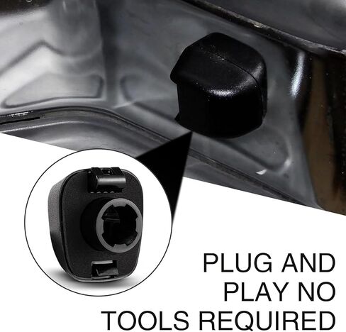 قطعتان من غطاء لوحة الترخيص، مجموعة غطاء مصباح LED مقاوم للماء، ملحقات بديلة واقية لمؤشر لوحة الترخيص، متوافقة مع نيسان نافارا 2007-2020 (أسود) in Kuwait