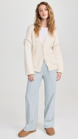 سترة نسائية من Lunya من الصوف الفاخر بغرز سوط in Kuwait