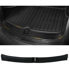 Rear Bumper Guard Compatible with 2021 2022 2023 2024 Model Y,PP Rear Trunk Door Sill Protector,Rear Trunk Edge Cover Protector