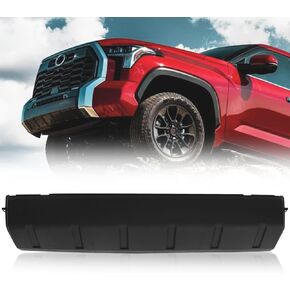 STXDAUTO Front Bumper Lower Skid Plate Board Fits For Tundra 2022-2023 Board Protector Panel Cover Front Bumpe Lower Guard Plate Matte Black