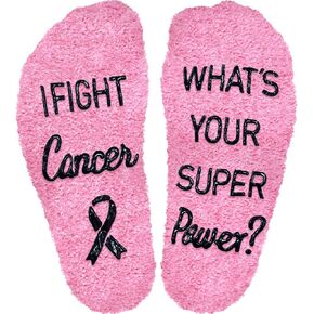Breast Cancer Socks Gifts For Women, Terminal Chemo Comfort, New Year, Christmas Gifts For Chemotherapy Patients