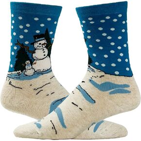 Crazy Dog Womens Christmas Socks Cute Cozy Festive Xmas Socks for the Holidays