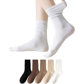 Lomitract Organic Cotton Thin Mid Calf Socks (Women 5-10)
