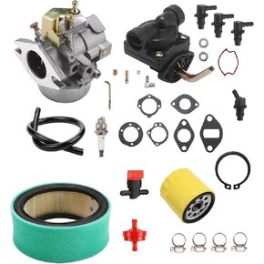 K341 Carburetor Carb for Kohler, with fuel pump and 45 083 02 Air Filter