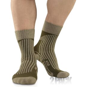 M-Tac Crew Knee High Tactical Socks 2 Pack - Military Lightweight Coolmax Moisture Wicking Army Combat Socks