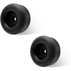 2 PCS Trailer Ramp Door Bumpers, 2.5"×2.5" Round Rubber Bumper Replacement with Hole, Durable Ramp Door Bump Stop Vibration Damping Pad for Cargo Hatch, Car Accessories