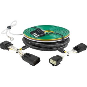 CURT 52107 Custom Towed-Vehicle RV Wiring Harness for Dinghy Towing, Fits Select Chevrolet Silverado, GMC Sierra 2500, 3500 HD