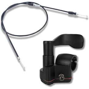 1 PC Car Thumb Throttle Cable, Accelerator Control Handle Assembly, Fuel Tanker Throttle Cable Pull Handlebar Kit, Universal Motorcycle ATV Four Wheel Beach Car Accessories (Black)