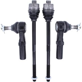 MOTOKU Front Driver and Passenger Side Inner and Outer Tie Rod Ends for Chevrolet Silverado 1500HD Silverado 2500HD 3500 Suburban 2500 Avalanche 2500 GMC 1500 HD 2500 3500HD Yukon XL 2500