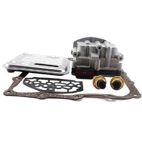 A604 41TE Transmission Shift Control Solenoid Block Pack with Gasket Compatible with D-odge Caravan (Replaces OEM 5140429AA 5015646AC 5015646AB 4504570AB) (Shift Solenoid Block Kit Sensor)