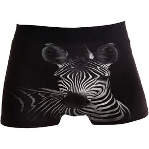 ZZKKO Pig Frog Tiger Lion Mens Boxer Briefs Underwear Breathable Stretch Boxer Trunk with Pouch S-XXL