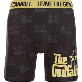 The Godfather Men's Boxer Briefs - No Fly, Anti-Chafing Stitching, Comfort Shaped/Cotton Lined Crotch