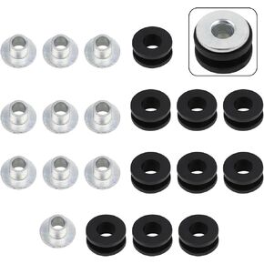 FLYPIG M6 Rubber Grommets Bolt Kit For Honda Yamaha Suzuki Kawasaki Ninja ZX-6R ZZR600 ZX-7R CBR 954 929 GSXR 600 750 1000 YZF R1 R6 Fairing Motorcycle Side Cover