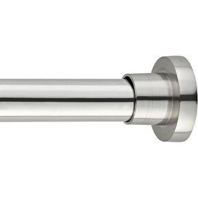 WL.Rocaille 6PCS Spring Tension Rods 30 to 84 Inch Curtain Rods No Drilling, Adjustable 30"-84" Tension Rods for Window, Bathroom, Closet Screwless Mini Curtain Cupboard Rod (30"-84", 6 Pack Nickle)