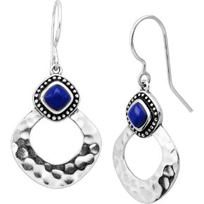 Silpada 'Atacama' Natural Lapis Drop Earrings in Sterling Silver